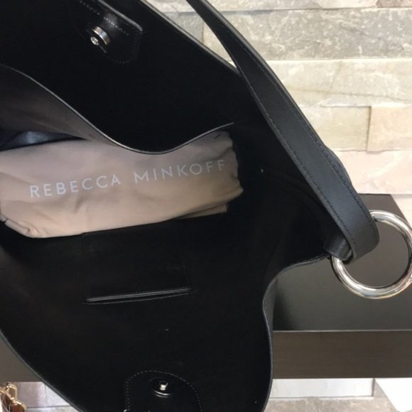 REBECCA MINKOFF Utility Convertible Leather Bucket - Picture 7 of 10